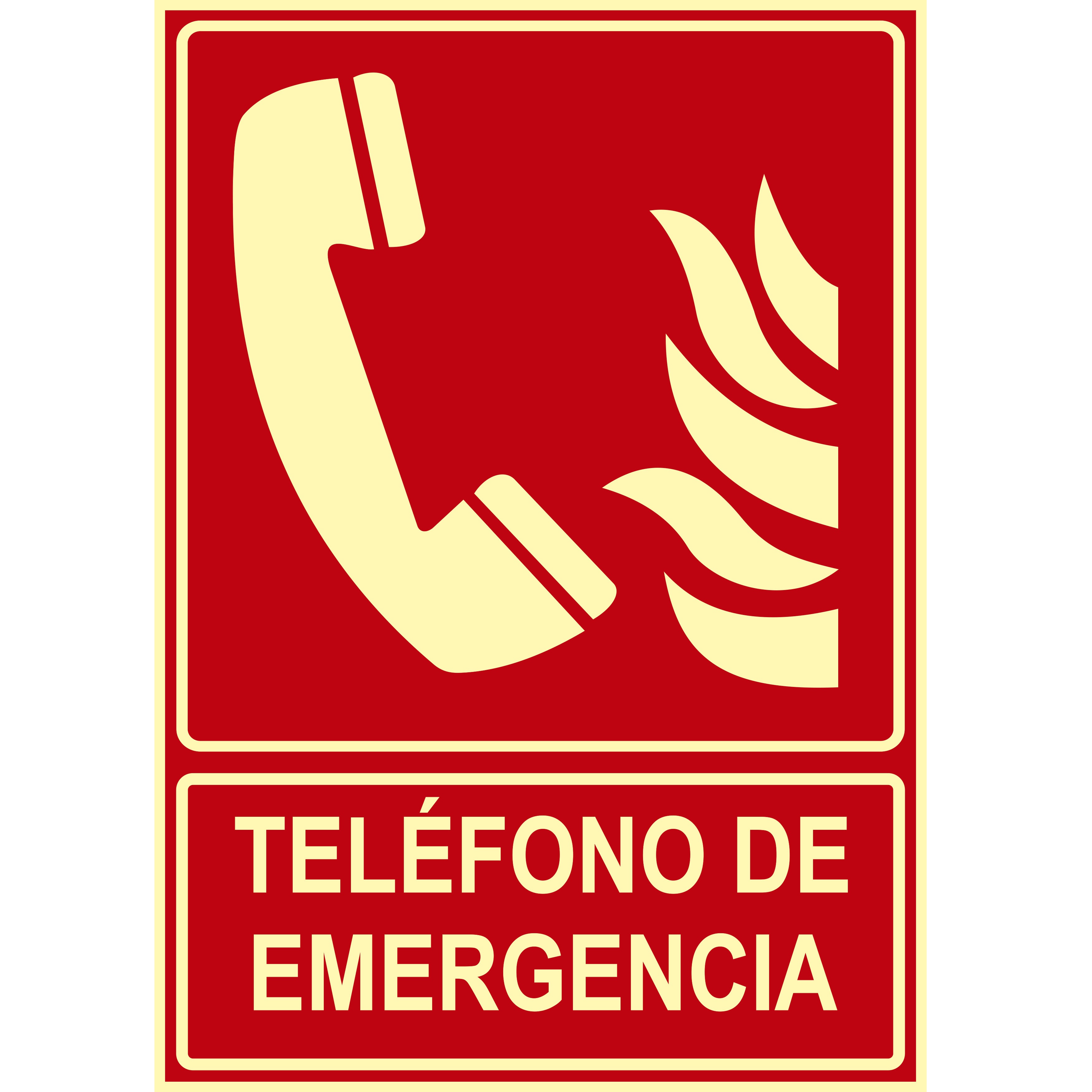 SEÑAL TELEFONO DE EMERGENCIA