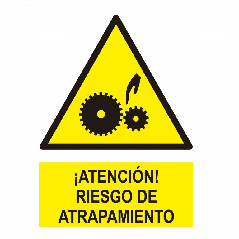 SEÑAL HOMOLOGADA DE ATENCIÓN RIESGO ATRAPAMIENTO II - AMBAR ITC